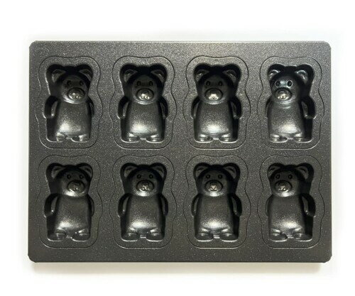 松永製作所 MBテフロン加工 クマゴロー(熊五郎)天板8P 黒