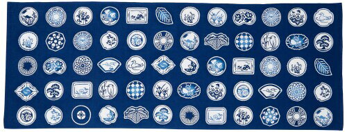 丸全 注染手ぬぐい 手拭 豆皿 683 37×98cm