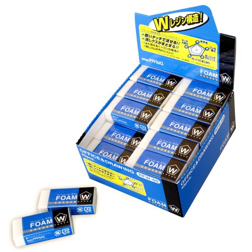 サクラクレパス 消しゴム フォームイレーザーダブル60 40個 RFW60-40