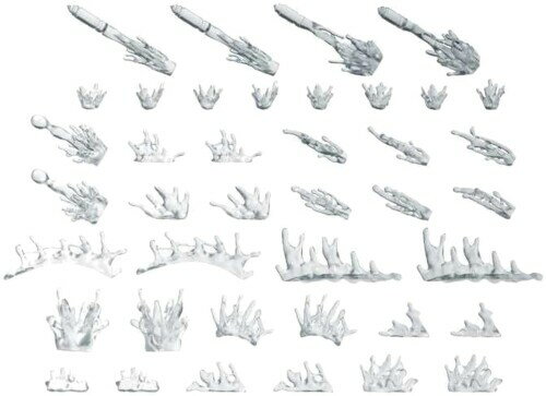 グリーンスタッフワールド(Green staff world) ノンスケール 3Dプリントセット 血飛沫エフェクト 3Dプリンター製キット GSWD-12368 (情景)