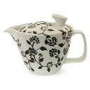 J-kitchens コーヒードリッパー ポット 波佐見焼 日本製 食洗機対応 唐花 (ブラウン)