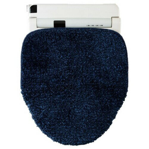 ニトリ(NITORI) 洗浄・暖房便座用 ふたカバー ソフトタッチ RW02 ロングサイズ ネイビー 7702738
