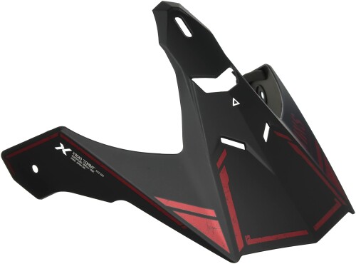 (ウインズジャパン) WINS X-ROAD バイザーピーク バイク用 マットブラック/アイアンレッド