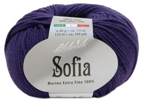 NASKA 手編み毛糸 ソフィア 合太 タイプ col.11 ブルー 系 40g 約132m 5玉セット W-60