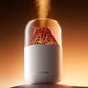 COREXPOWE 便利な加湿器、300ml小型クールミスト火山形加湿器、カラーLEDナイトライト付き、USBパーソナルデスクトップ加湿器、車、オフィス、自宅旅行用、富士山の外観、静か (白)