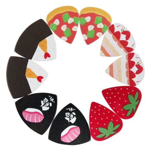 Daiking食べ物ギターピック5種各2枚計10枚セット