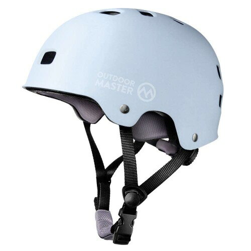 OUTDOORMASTER 自転車ヘルメット スポーツ CPSC安全規格 ASTM安全規格 子供大人兼用 L スカイブルー