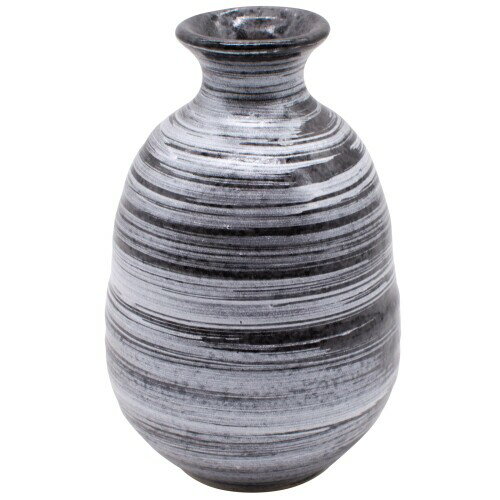 美濃焼 刷毛目 徳利 とっくり 約1.5合 容量約270ml 銀 シルバー 日本酒 酒器 電子レンジ 食洗機対応 日本製 464-0003