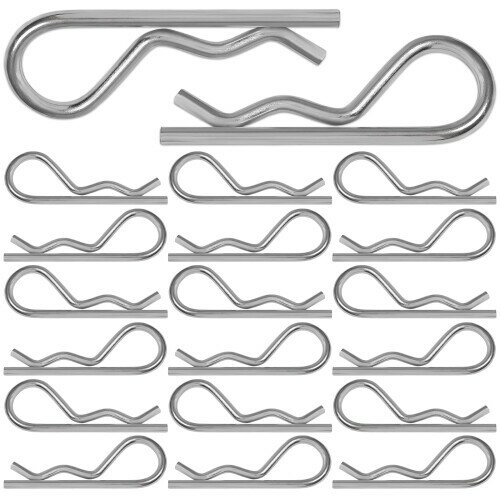 クリップピン rピン コッターピン ステンレス ワイヤ直径3mm 長さ65mm 20個入り クリップピン R状バネ ..