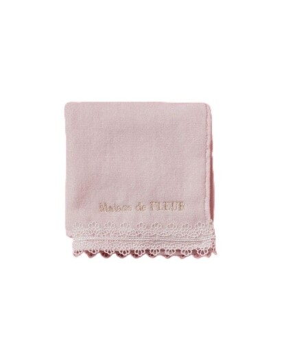(メゾン ド フルール) ハンカチタオル アンダーレースタオルハンカチ レディース ライトピンク
