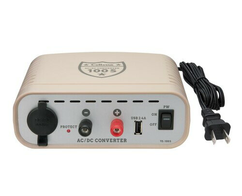 セルスター(CELLSTAR) ホーム電源 TE-100S 定格出力10A 最大出力12A USB端子（2.4A)