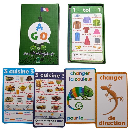 AGO Q&R en Fran?ais レベル2 フランス語学習版 カードゲーム