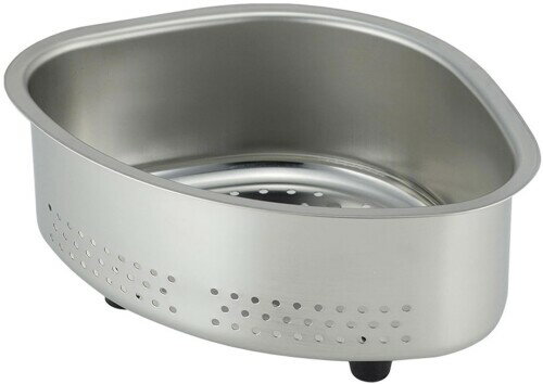 下村企販 汚れがたまりにくい 三角コーナー 継ぎ目がない 洗いやすい 脚ゴム付き 生ゴミ ヌメリにくい 流し台 シンク キッチン ごみ入れ ステンレス 燕三条 45147