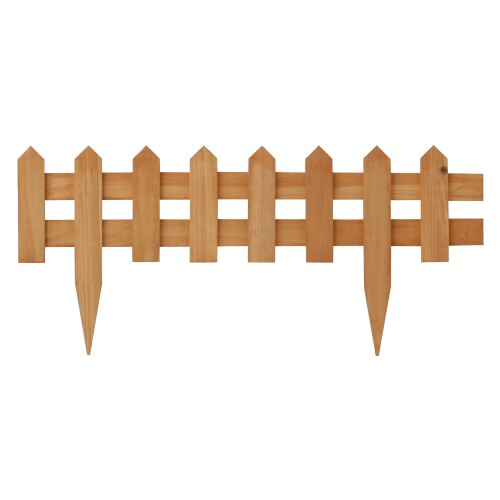 タカショー 花壇フェンス 幅60cm ナチュラル 天然木 土に挿し込むだけ