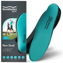 Formthotics ランニング スポーツインソール 熱成形 衝撃吸収 足底筋膜炎 偏平足 Run Dual XXS Teal/Charcoal