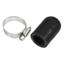 X AUTOHAUX 1セット 長さ30mm 内径20mm シリコンキャップ 配管の処理 エンジン各種配管に メクラ栓 メクラキャップ ホースエンドキャップ シリコンキャップ ホースバンド付き シリコン補強ブ