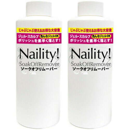 Naility(ネイリティ) ソークオフリムーバー (リフィル) 500mL 2個セット