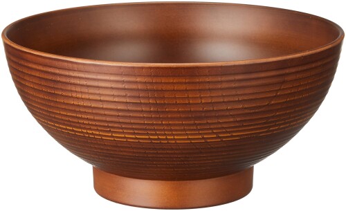 セラミック藍 木目線筋丼 うす茶 L 99302