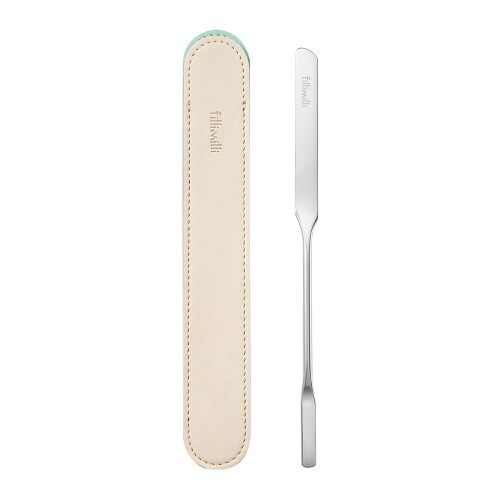 フィリミリデュアルメイクアップスパチュラ/1個 ポーチ付き DUAL MAKE UP SPATULA 化粧品用スパチュラ 美容道具 フィリミリ 韓国コスメ オリ...