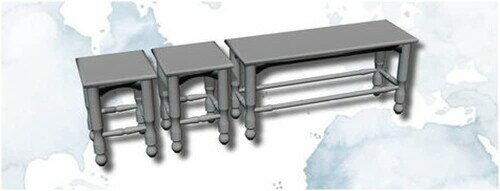 エフシーモデル 1/35 ベンチ・スツールセット ミニチュア用アクセサリー FC35963