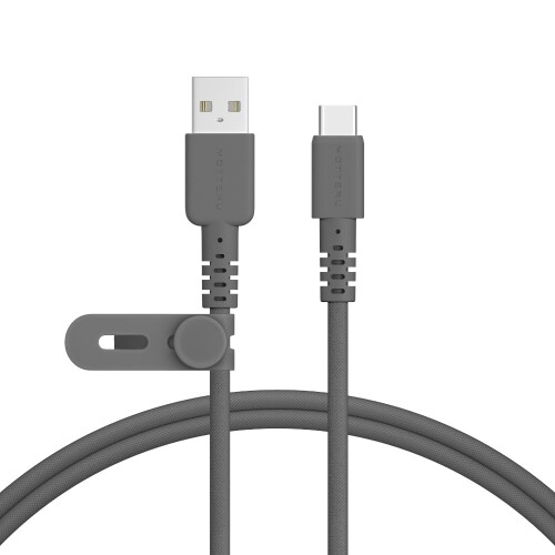 MOTTERU (モッテル) USB-A to USB-C 編み込みシリコンケーブル 充電 データ転送 やわらかく絡まない 断..