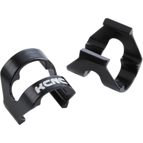 ケーシーエヌシー(KCNC) ケーブルガイド用クリップ ブラック ONE SIZE ケーブルハウジングガイドクリップ (軽量アルミ) 5個入り