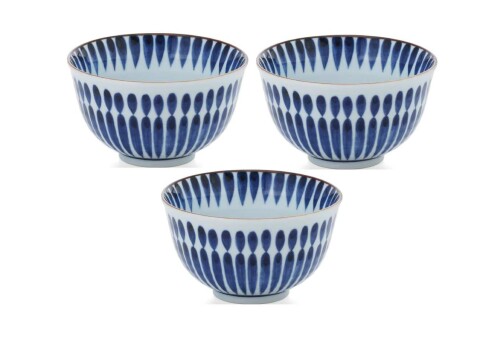 ヤマ吾陶器 どんぶり 丼 食器 美濃焼 セット 段十草 小どんぶり （3個組）