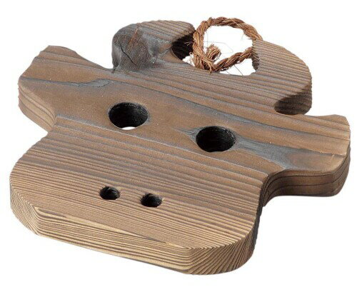 鍋敷き 焼き杉 鍋敷き なべしき 土鍋用 ブラウン 16×14cm うし 日本製 14868