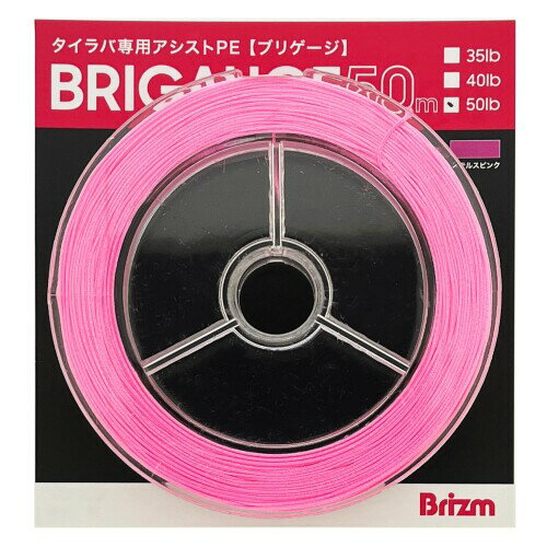 Brizm (ブリズム) ブリゲージ タイラバ用 PEアシストライン 中芯入 50lb(8号) 50m