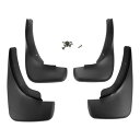 Motoforti フォルクスワーゲンに対応 ゴルフ(ハッチバック)1999-2005用マッドフラップスプラッシュガードマッドガードプラスチックW / マウントアクセサリーブラック