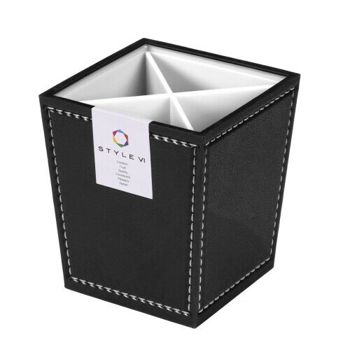 KOKUBO(コクボ) 小物入れ STYLE VI ツールスタンド ホワイト 日本製 仕切り板付き 卓上 ケース 箱 おしゃれ 収納 ペン立て 鉛筆 KC-200