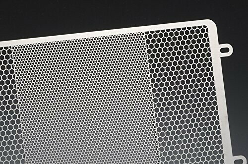 エッチングファクトリー(ETCHING FACTORY) コアガード ラジエターガード エンブレム:赤 ステンレス シルバー GSX400S KATANA/IMPULSE/BANDIT400 RGS-KATANA400-00