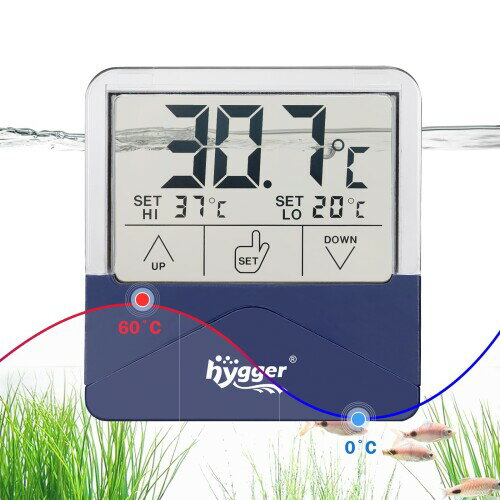 hygger デジタル水族館温度計 高温および低温アラームセンサーゲージ LCD タッチスクリーン付き 貼り付け可能な水槽温度計 海水、淡水、魚、両生類、爬虫類用(L)) 【ワイヤレス&ステッカーデザイン】余分なワイヤーがなく、背面に高精度温度センサーを備えたデジタル温度計を水槽の外側に直接取り付けることができます。測定温度範囲は5[度]〜37[度]/ 41?〜99?ですが、±0.1[度]の偏差がありますのでご注意ください。 【タッチと透明なディスプレイ】5.8CMのLCD数字画面を備えたヒュガー水槽温度計は、リアルタイムの温度、24時間以内に到達した最高温度と最低温度を表示できます。 温度単位を華氏または摂氏に切り替えることができます。 注: バックライトはありません。 【高温および低温アラーム】タッチスクリーン設計により温度の上限と下限を簡単に設定でき、温度が事前設定範囲を外れるとディスプレイが点滅し、機器の誤動作の可能性を警告します。 (ビープ音なし) 【粘着温度計】非常に使いやすく、3M両面粘着テープで水槽のガラス面に貼り付けます。 一度塗ると剥がすと粘着力がなくなるので注意してください。 【交換可能なボタン電池】予備電池とセット済み電池が付属します。 バッテリーはユニットの前面に配置されており、電池が切れたとき温度計を剥がす必要がなく、バッテリーカバーを直接スライドさせて、新しいバッテリーを取り付けるだけですぐに使用できます。 商品コード62068129491商品名hygger デジタル水族館温度計 高温および低温アラームセンサーゲージ LCD タッチスクリーン付き 貼り付け可能な水槽温度計 海水、淡水、魚、両生類、爬虫類用(L))型番HG-073サイズL※他モールでも併売しているため、タイミングによって在庫切れの可能性がございます。その際は、別途ご連絡させていただきます。※他モールでも併売しているため、タイミングによって在庫切れの可能性がございます。その際は、別途ご連絡させていただきます。