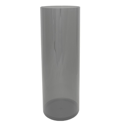 ポピー名古屋 フラワーベース PETシリンダー 直径15cmシリーズ 高さ約40cm 円柱 割れない 花器 cool-011 グレー