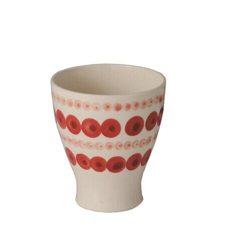 ヤマキイカイ(Yamakiikai) ドットラインコップ赤 W163