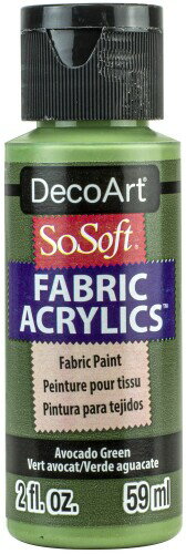 デコアート (DecoArt) 布用水性アクリル絵具 ソーソフト アボカドグリーン 59ml 12860019 DSS2OZ-19