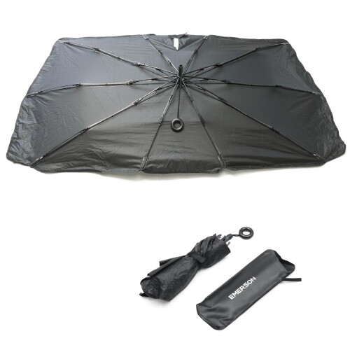 エマーソン(Emerson) 車内用品 日よけ シャフトレスになった紐式傘型サンシェード Sサイズ 幅1250x高さ..