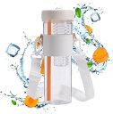 水筒 ウォーターボトル ストロー付き ストローボトル プラスチック 水筒 マグボトル 直飲み 大容量 850ml 水筒 ショルダーヒモ付き 携帯便利 ランニング キャンプ 自転車 ジム アウトドア(3)