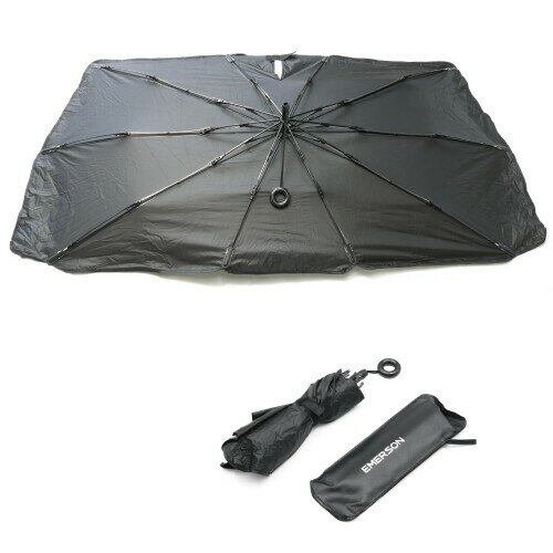 エマーソン(Emerson) 車内用品 日よけ シャフトレスになった紐式傘型サンシェード Lサイズ 幅1490x高さ..