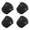 METALLIXITY いすの脚先キャップ 内径19mm 4個入り 円形 ゴム 椅子脚キャップ フロアプロテクタ 家具 椅子の脚 ブラック