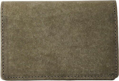 (スリップオン) カードケース 名刺入れ PB通しマチ名刺入れ A-IPV-7201 グリージオ(灰緑)