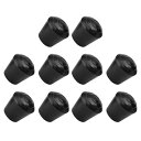 METALLIXITY いすの脚先キャップ 内径13 mm 10個入り 円形 ゴム 椅子脚キャップ フロアプロテクタ 家具 椅子の脚 ブラック