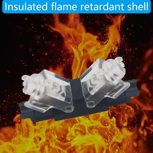 配線分岐コネクタ、CTRICALVER 1針 H型配線コネクタ18 〜 22 AWG ワイヤ接続に適合、ワイヤーの皮をむく必要はありません 低圧H型コネクタ端子、分岐配線接続細線（20個）