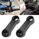 ELIFEPARTS バックミラー用 ミラーホルダー オフセットホルダー アルミ 10mm 正ネジ オフセット40mm