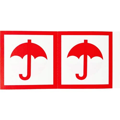 TRUSCO(トラスコ) 荷札 「ぬれもの注意」マーク4枚1組 10組入 115X58 TNFM-03 荷札 x 30