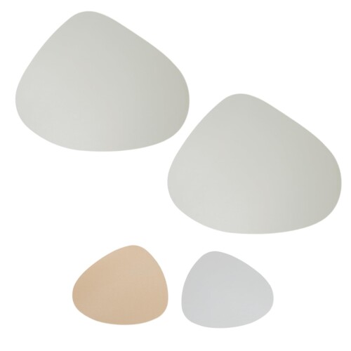 MILASIC ランチョンマット トライアングル型 コースター付き テーブルマット おしゃれ 2枚セット 撥水 丸洗い可 食卓用 プレースマット PVCレザー 北欧風 シンプル 無地 42×34cm