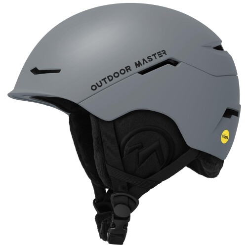 OUTDOORMASTER スキー ヘルメット MIPS スノーボード ヘルメット バイザー付き スノーヘルメット 通気スイッチ 全方位調整アジャスター 高密度EPS スキー用ヘルメット 3D保護クッション 取り