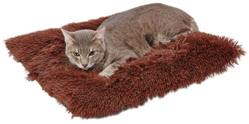 ペティオ (Petio) 犬猫用 広々くつろげる ふわふわクッションマットAWY R ダークブラウン