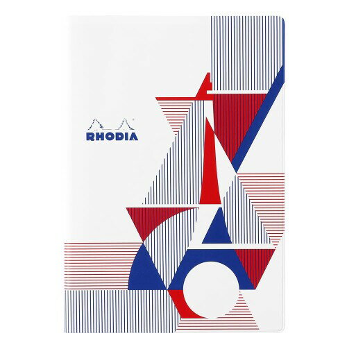 ロディア カバー セリグラフィー by パピエ ティグル パリ/ホワイト (ホチキス留めノート A5 5mm方眼罫..