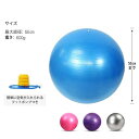 YUUWA バランスボール45cm/55cm/65cm/75cm ヨガボール 小さい アンチバースト仕様ポンプ付き ダイエット エクササイズ ピラティスボール ヨガ (55, ピンク) 3